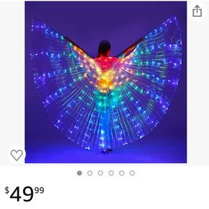 LED colorful wings! Party prop